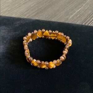 3/$25 🍀Lia Sophia NWOT Tigers Eye Brown Beaded Bracelet